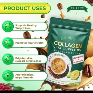 Fitgum Collagen Chia Coffee Mix